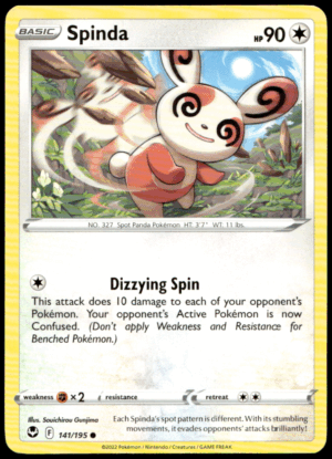 Pokémon Spinda 141/195 - Normal Common SWSH12: Silver Tempest EN