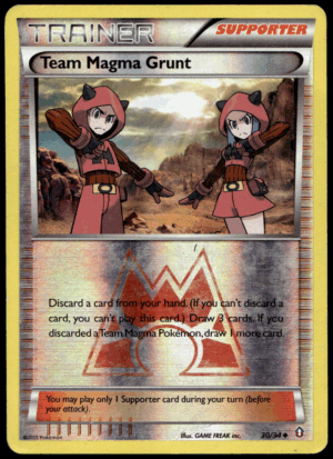 Pokémon Team Magma Grunt 30/34 - Reverse Holofoil Uncommon Double Crisis EN