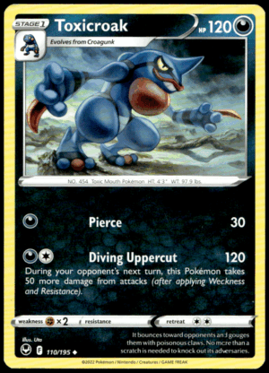Pokémon Toxicroak 110/195 - Normal Uncommon SWSH12: Silver Tempest EN