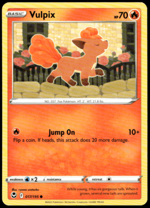 Pokémon Vulpix 017/195 - Normal Common SWSH12: Silver Tempest EN